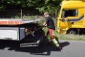 LKW in Boeschung A 3 Rich Frankfurt Hoehe Roesrath Lohmar P122